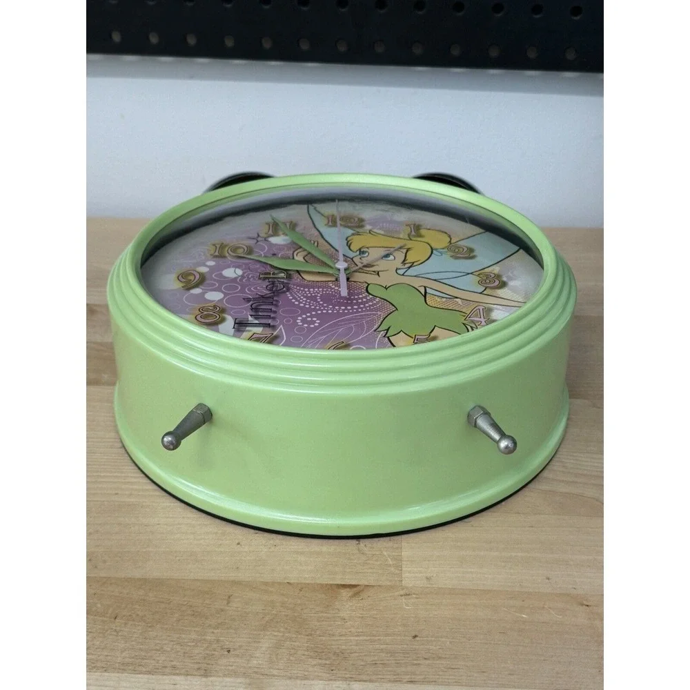 Disney Tinkerbell Large Battery Operated‎ Alarm Clock for Table or Wall Working